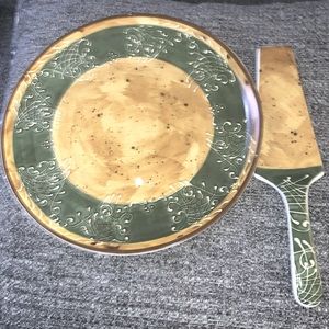 Ambiance cake plate and server